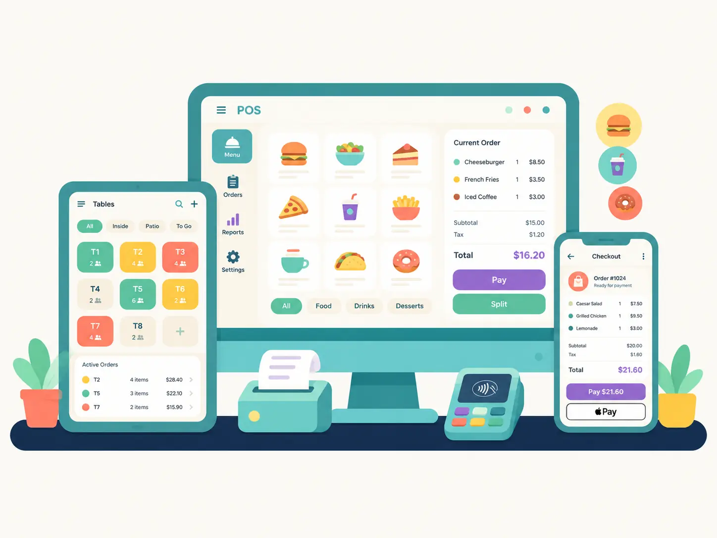 Pantalla del modulo POS de ChowTrail