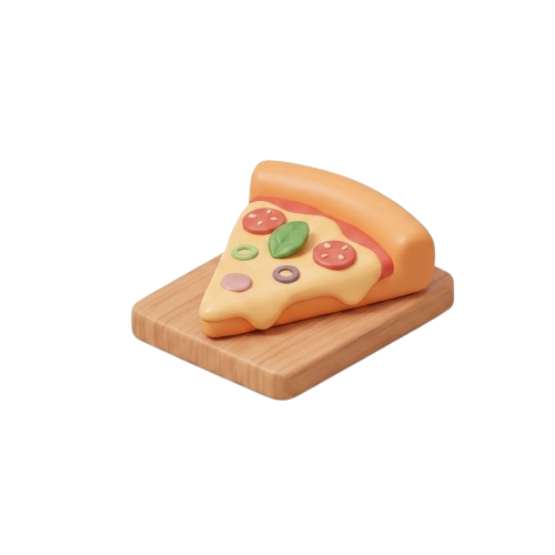 Ilustración de pizzería